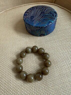 Natural Hetian Brown Jade Bracelet